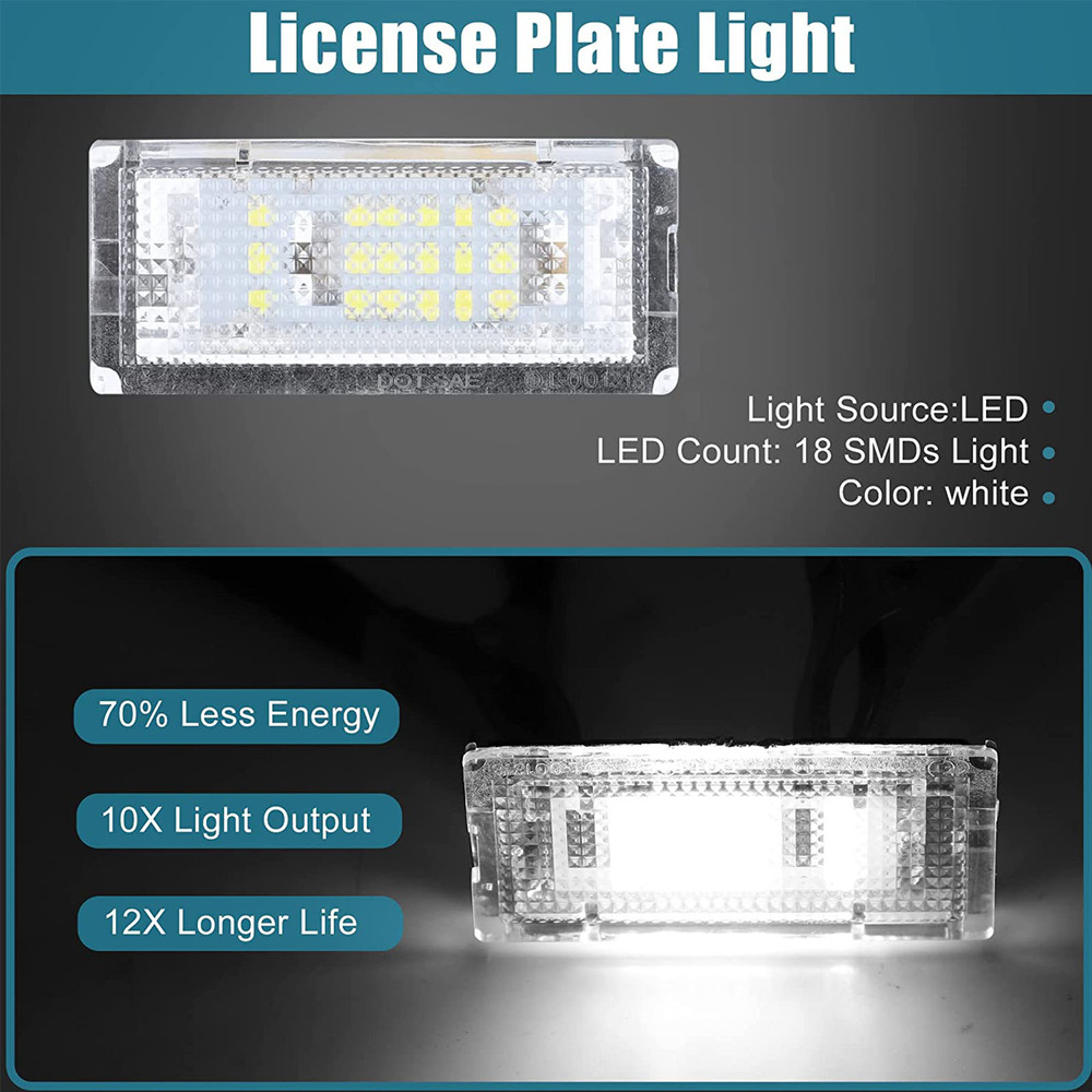 Applicable to License Plate Light for BMW 3 Series E46 98-2005