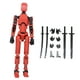 thumbnail image 2 of 13 Figuras de acción Articulaciones Modelo de cuerpo Juguete 30 cm Figura de acción masculina Acción impresa en 3D rojo, 2 of 9