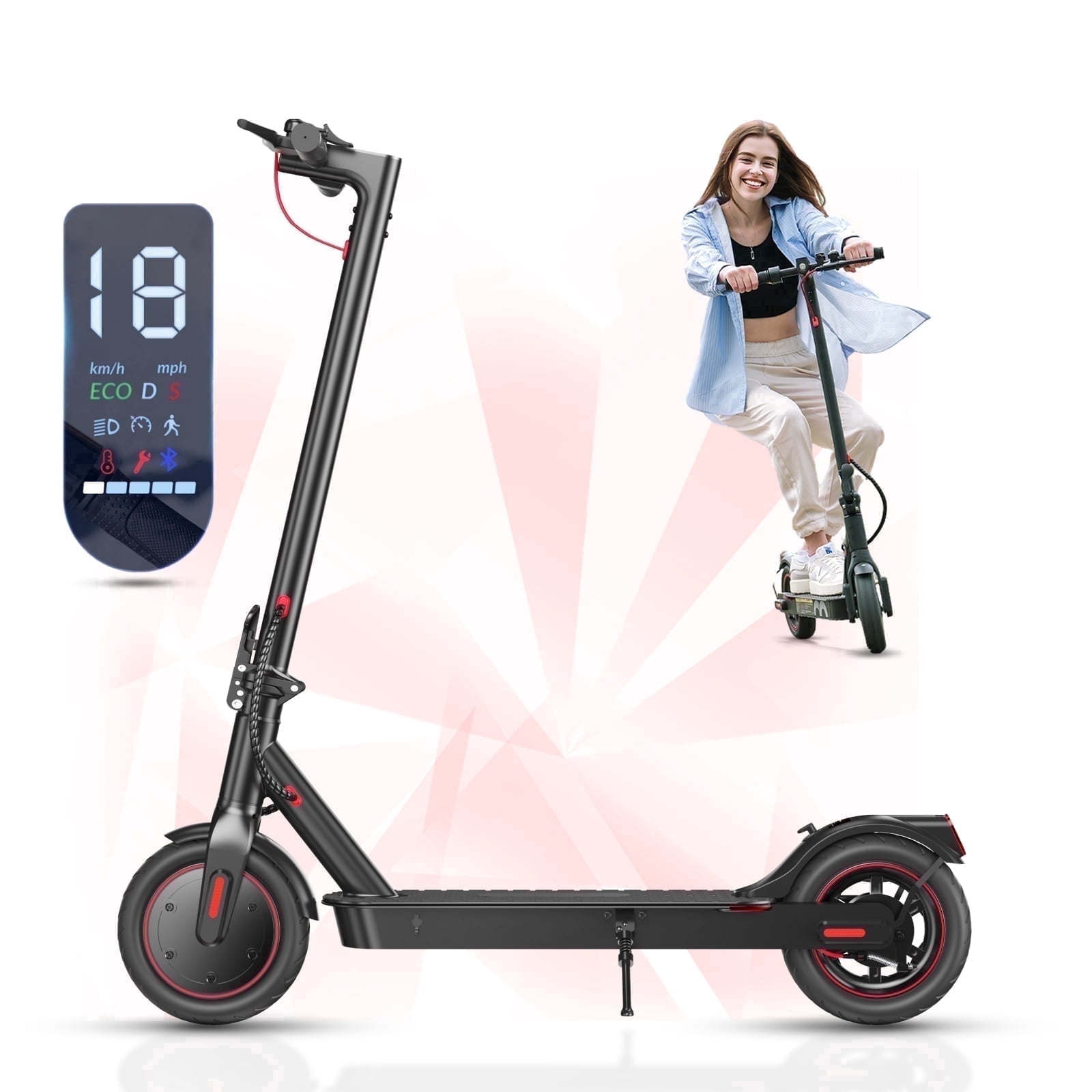 LF3 Electric Scooter for Adults, 350W Motor, Max 21Mph & 21Miles, Commuting Foldable Escooter