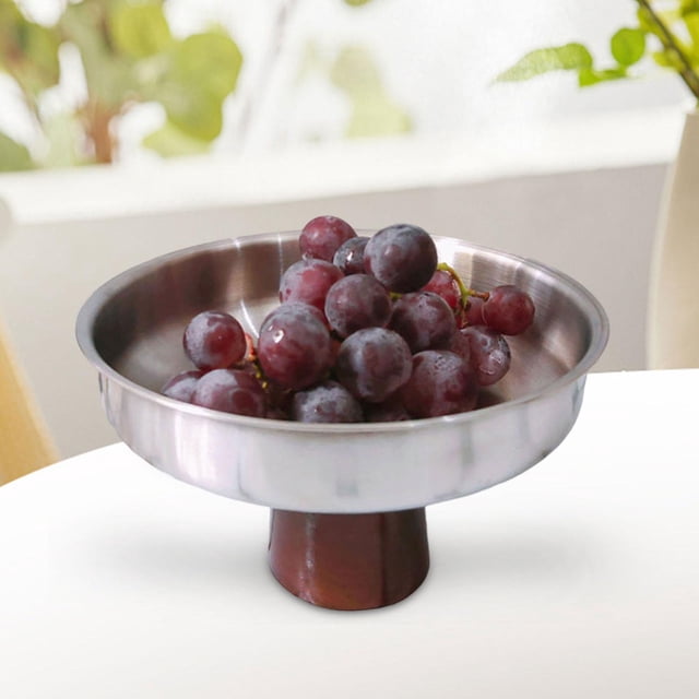 Frutero con pedestal, cesta para frutas y verduras, bandeja para guardar comida y aperitivos, ideal para cumpleaños, sala de estar, cocina encimera.