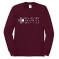 thumbnail image 2 of Grey Sloan Grey's Anatomy Pop Male Long Sleeve Shirt, Maroon, X-Large, 2 of 3