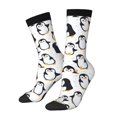 thumbnail image 1 of Balery Cute Penguins Calcetas Largas con Estampado para Hombre y Mujer – Suaves y Transpirables, Talla Única (US 5-11), 1 of 6