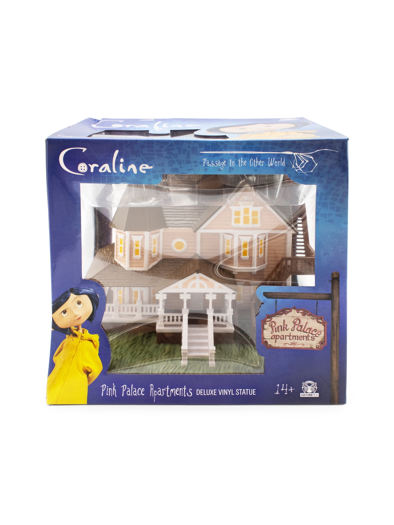 CultureFly Coraline Pink Palace Apartments Collectible Deluxe Vinyl Figure, Officially Licensed, 9 Inch