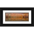 thumbnail image 1 of Shibata, Sho 24x11 Black Ornate Wood Framed with Double Matting Museum Art Print Titled - glowing autumn, 1 of 4