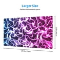 thumbnail image 2 of Bingfone Blue Lightning Large Gaming Mouse Pad,Extended Desk Mousepad with Stitched Edges,Non-Slip Base,Water Resist Keyboard Pad for Gamer, Office & Home, 29.5 x 16 in, 2 of 6