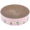 thumbnail image 2 of Cat Toy, Corrugated Cardboard Cat Catnip Scraper Nail Scraper Mat Kitten Bed Toy-Green-Large, 2 of 5