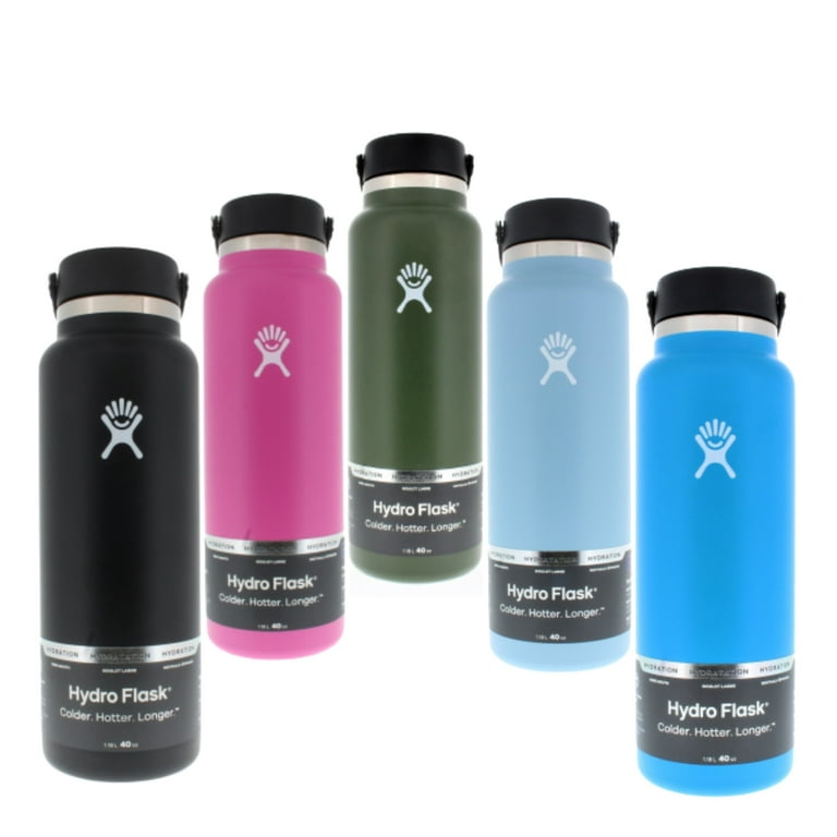 Hydro Flask Wide Mouth Water Bottle with Flex Cap 40oz/1.18 Liter 