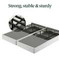 thumbnail image 3 of Zinus Spa Sensations No Assembly 7.5" White Metal Box Spring, Split King, 3 of 5