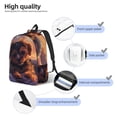 thumbnail image 3 of Vsdgher Puppy Lying On A Cloud Print Canvas Backpack Travel Rucksack Unisex Knapsack 15.7/17.7Inch Laptop Backpack for Work,College -Medium, 3 of 4