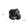 thumbnail image 7 of XIBUFE 2026 New Indoor Tabletop Resin Modern Black Knot 5.5" Decorative Figurine Knick Knacks for Shelves for Home Decor, Living Rooms, Office Shelves, Modern Interior Styling, Accent Pieces., 7 of 7