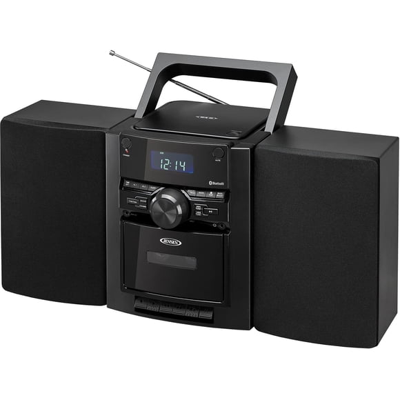 Sistema de Música Portátil Jensen Estéreo con Casete y Radio Digital AM/FM