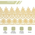 thumbnail image 4 of Uxcell 3.14 inch Wide 10 Yard Lace Ribbon Floral Pattern Khaki Embroidered Lace Trim for Sewing Making, Gift Wrapping, 4 of 5