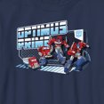 thumbnail image 2 of Boy's Transformers: EarthSpark Transforming Optimus Prime Graphic Tee Navy Blue Medium, 2 of 4