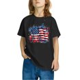 thumbnail image 2 of GERsome Kids American Flag Shirts Toddler Boys Girls 4th of July T-Shirts Summer Patriotic Tee Tops Independence Day Short Sleeve, 5-6 Years, 2 of 4