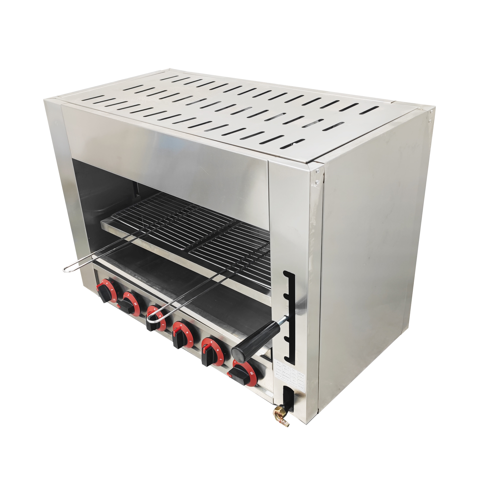 Commercial LPG Baking Oven Single-layer Gas-fired Chicken Grill LPG Countertop Salamander Broiler
