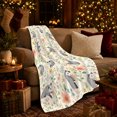 thumbnail image 3 of Whimsical Opossum Floral Scene Pumpkins, Cozy Friendship Quote Scene, Warm Flannel Blanket for Living Room and Reading Nook, Art Lovers Thanksgiving Gift, Artistic Home Decor, 3 of 9