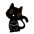 thumbnail image 4 of predolo Cat Shape Clock Compact Modern Art Cartoon Decorative Clock with Arabic Numerals Desk Clock, 4 of 8