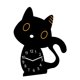 thumbnail image 4 of Reloj con forma de gato con números arábigos, reloj creativo de animales de dibujos animados en estilo moderno, Reloj de pared, 4 of 8