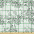 thumbnail image 2 of Ambesonne Geometric Fabric by the Yard Microfiber, Disc Spirals Shapes, 10 Yards, White Gainsboro, 2 of 4