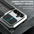 thumbnail image 3 of ELEHOLD Rugged Case for Samsung Galaxy S24 Plus with Slide Camera Protection Built-in Screen Protector Hidden Kickstand Military Grade Shockproof Anti-Scratch Heavy Duty Full Body Case, Silver, 3 of 7
