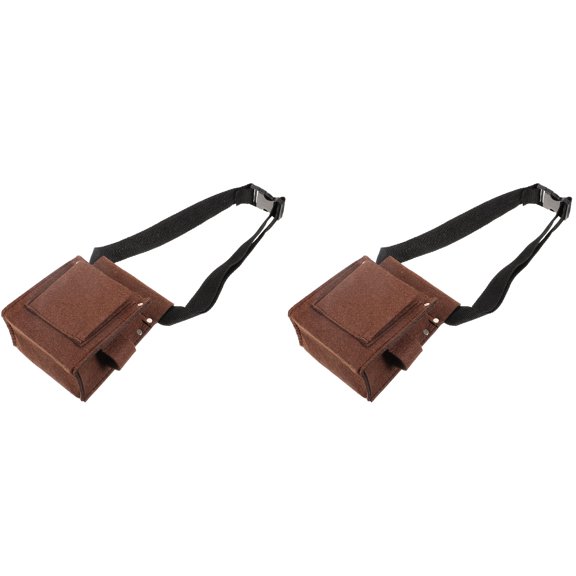 Small Tool Bag Organizer Storage Belt for Carpenter Pouch Tools Toolkit Chemical Fiber Man 2 Pieces