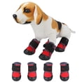 thumbnail image 3 of Zapatos para mascotas NikouMX 4 piezas moda para cachorros y perros color rojo naranja tamaño 45# 50# 55# 60# 70# 80# 90#, 3 of 8