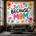 thumbnail image 6 of Phrase Just Because With Word Just Written Stroke, Mystical Fantasy for Space Lovers, Galaxy Room Decor, Valentine's Day Gift, Tapestry Wall Hanging for Bedroom and Dorm, 6 of 7