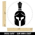 thumbnail image 2 of Ancient Greek Roman Spartan Helmet Front Self-Inking Rubber Stamp Ink Stamper - Brown Ink - Medium 1 Inch, 2 of 7