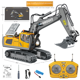 thumbnail image 5 of Vehículo de ingeniería con control remoto de aleación de 2,4 g, excavadora sobre orugas de 11 direcciones y 680 grados, modelo de juguete eléctrico con música ligera, 5 of 5