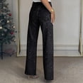 thumbnail image 4 of Jeans for Women High Waist Y2K Vintage Straight Leg Denim Pants Fashion Rhinestones Solid Casual Button Jeans Casual Stretchy Baggy Jeans with Pockets, 4 of 6