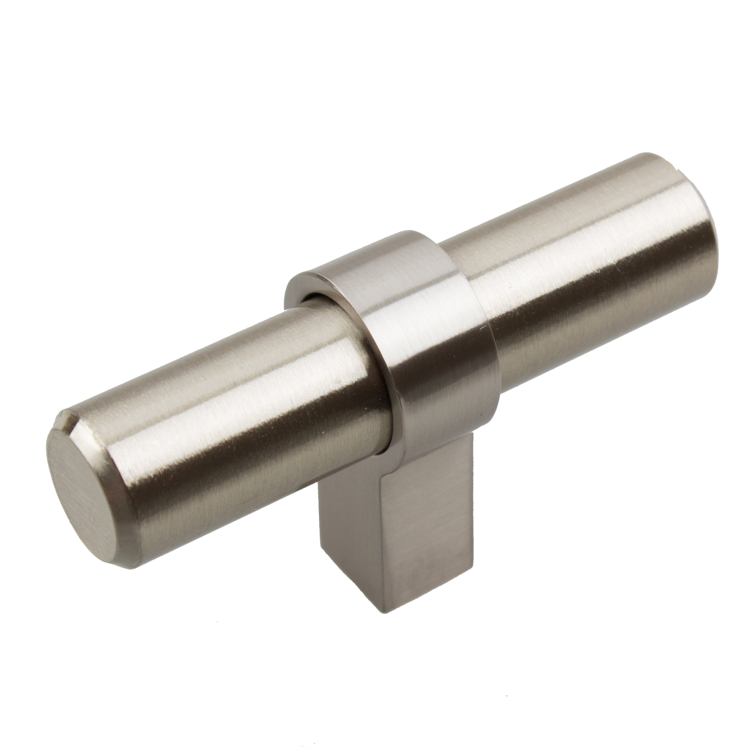 GlideRite 2.25 in. European Style Solid Steel TBar Knobs, Stainless
