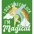 thumbnail image 2 of Boy's Peter Pan St. Patrick's Day Tinkerbell I Don't Need Luck I'm Magical  Graphic Tee Kelly Green Small, 2 of 4