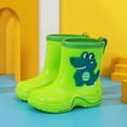 thumbnail image 6 of eczipvz Baby Rain Boots 12-18 Months Toddler Kids Rain Boots Waterproof Rubber Boots for Boys and Girls Green,9, 6 of 6