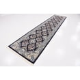 thumbnail image 4 of Rugs.com Rabia Collection Rug – 3' x 13' Runner Navy Blue Low Rug Perfect For Hallways, Entryways, 4 of 8