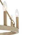 thumbnail image 5 of ACROMA  9 - Light Modern Farmhouse Wagon Wheel Chandelier-UL - N/A French Ash & Brass Gold Brushed, Satin Brass, 5 of 5