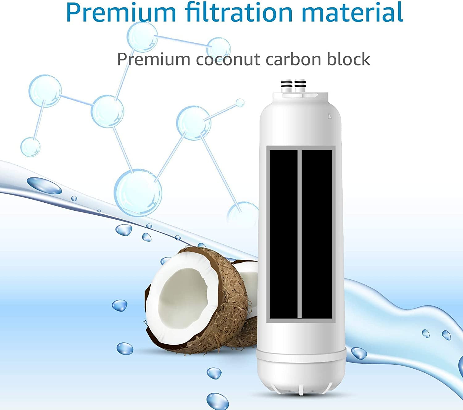 AQUA CREST RC EZ 4 Water Filter, Replacement for Culligan® RC-EZ-4, US-EZ-4, RC-EZ-3, DuPont® WFQTC30001, WFQTC70001, 3000QT Filter, 2K Gallons