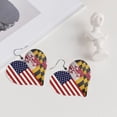 thumbnail image 5 of Heart Earrings Grunge America Maryland Flag Dangling Heart Drop Earrings For Women Love Dangle Earrings Gift, 5 of 6