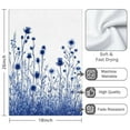 thumbnail image 3 of 2 Pcs Funny Kitchen Towels,Blue Flowers Microfiber Dish Towels,Kitchen Tea Towels,Kitchen Towel Set (18" X 26"), 3 of 3