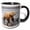 Black/White, variant on 3drose, Alaska. a Grizzly Bear Walks Along the Tidal Flats, Lake Clark Np., 11oz Magic Transforming Mug