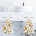 thumbnail image 6 of 2 Pcs Hanging Towels, Dish Towels Strawberry and Flowers Leaves Absorbent Hand Towels with Hanging Loop Washcloth for Bathroom Kitchen, 6 of 6