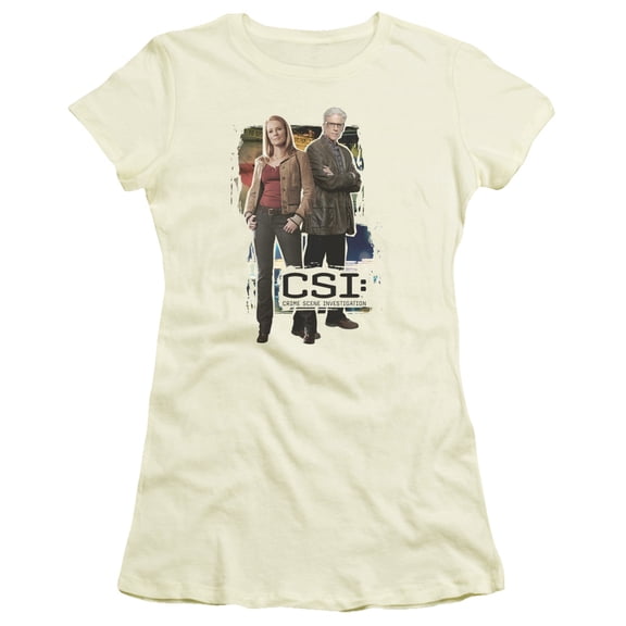 Csi Back To Back Junior Women's Sheer T-Shirt Cream