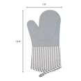 thumbnail image 7 of Unique Bargains 2pcs Soft Silicone Heat-Resistant Oven Mitts Gray 13.4" x 7.3", 7 of 7
