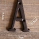 thumbnail image 4 of Placa decorativa para puerta de casa, letras para buzón, etiqueta de hierro fundido creativa para bricolaje AIN, 4 of 9