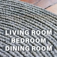 thumbnail image 4 of Homespice Smoke Washable 4x6' Rug for Living Room, Bedroom Rug and Dining Room, Indoor-Outdoor Patio Rug Pet Friendly. Decor Style- Farmhouse Rug, Rustic, Country, Gray Braided Rug, 4 of 8