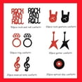 thumbnail image 7 of Rock and Roll Confetti, Rock and Roll Party Decorations, Rock and Roll Ring Guitar Rock Gesture Musical Note Optical Disc Confetti, Set of 200 Pieces for Women Men Bachelorette Party, 7 of 7