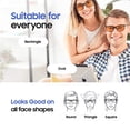 thumbnail image 4 of Cloudfield Blue Light Blocking Glasses Black Square Frame Anti Eye Strain Computer Glasses, 4 of 4