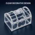 thumbnail image 5 of ABCISI 12 Pcs Clear Treasure Chest Favor Boxes, 2.8 x 2 x 2 in Mini Candy Gift Boxes with Hinged Lids for Wedding, Baby Shower, Birthday Party and Table Decorations, 5 of 7