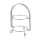 thumbnail image 3 of Soporte de metal de dos niveles para postres y pasteles, accesorio de cocina elegante Plateado, 3 of 9