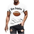 thumbnail image 3 of Tops para hombre, blusas y camisas de manga corta con cuello redondo para hombre, jersey informal con cuello redondo estampado para hombre, pantalones cortos deportivos para fitness, blusa de poliéste, 3 of 5