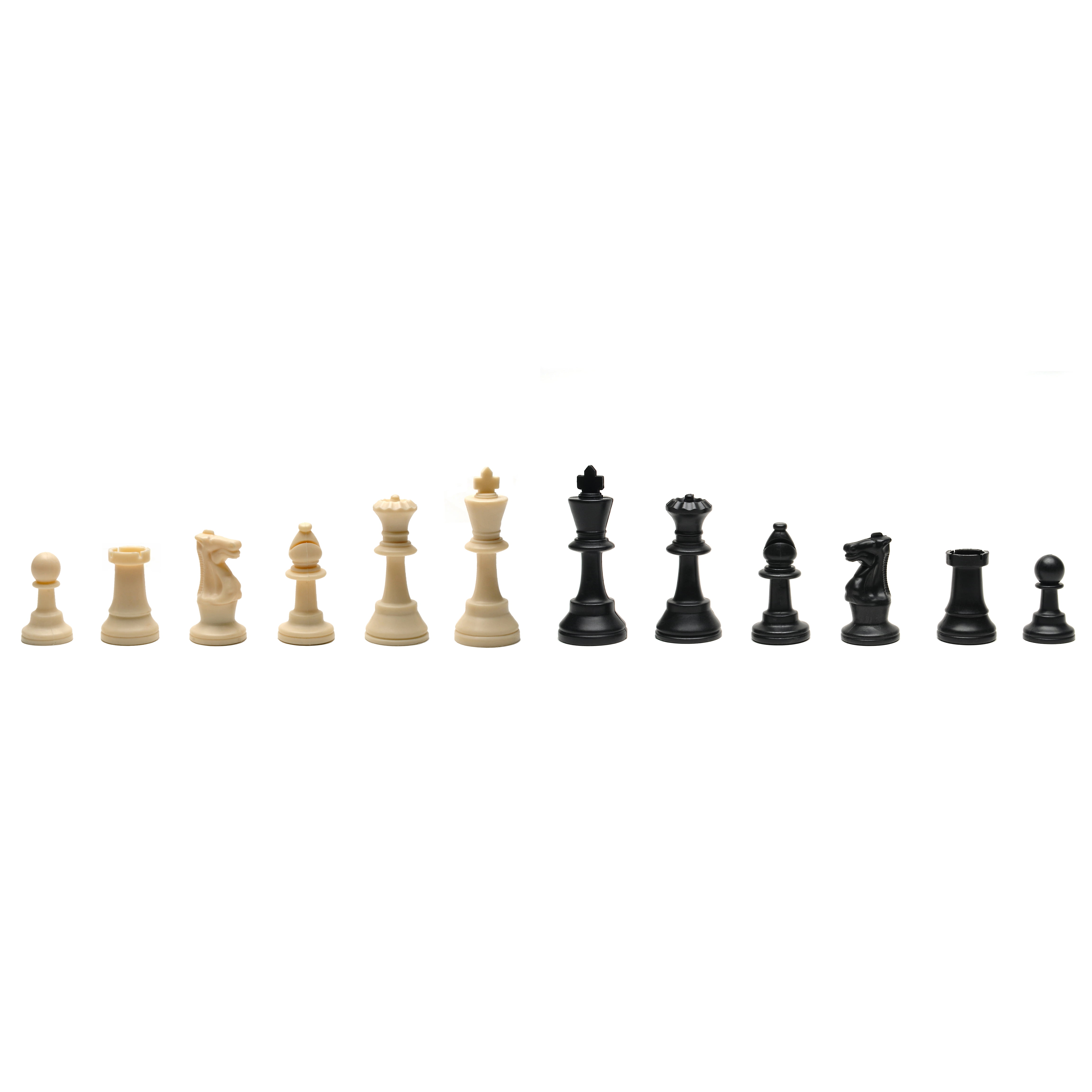 WE Games Complete Tournament Chess Set - Plastic Pieces - Roll-up Board - Canvas Bag